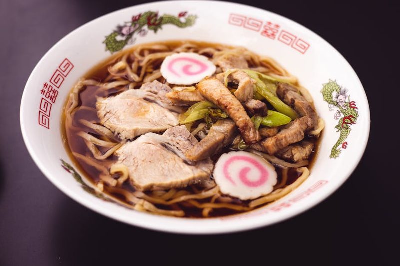 Bowl of Asahikawa-style ramen noodles