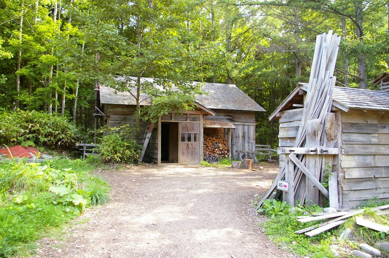 The first wooden house from Kita no Kuni Kara at Rokugo no Mori, Furano