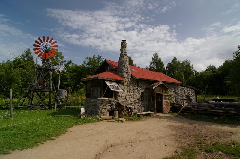 The stone house built by Goro in the Kita no Kuni Kara drama, Rokugo area, Furano